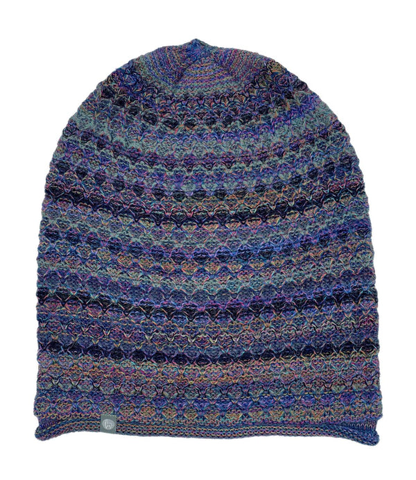 Alpaca Beanie Hat - Printed - Nightshade by Shupaca