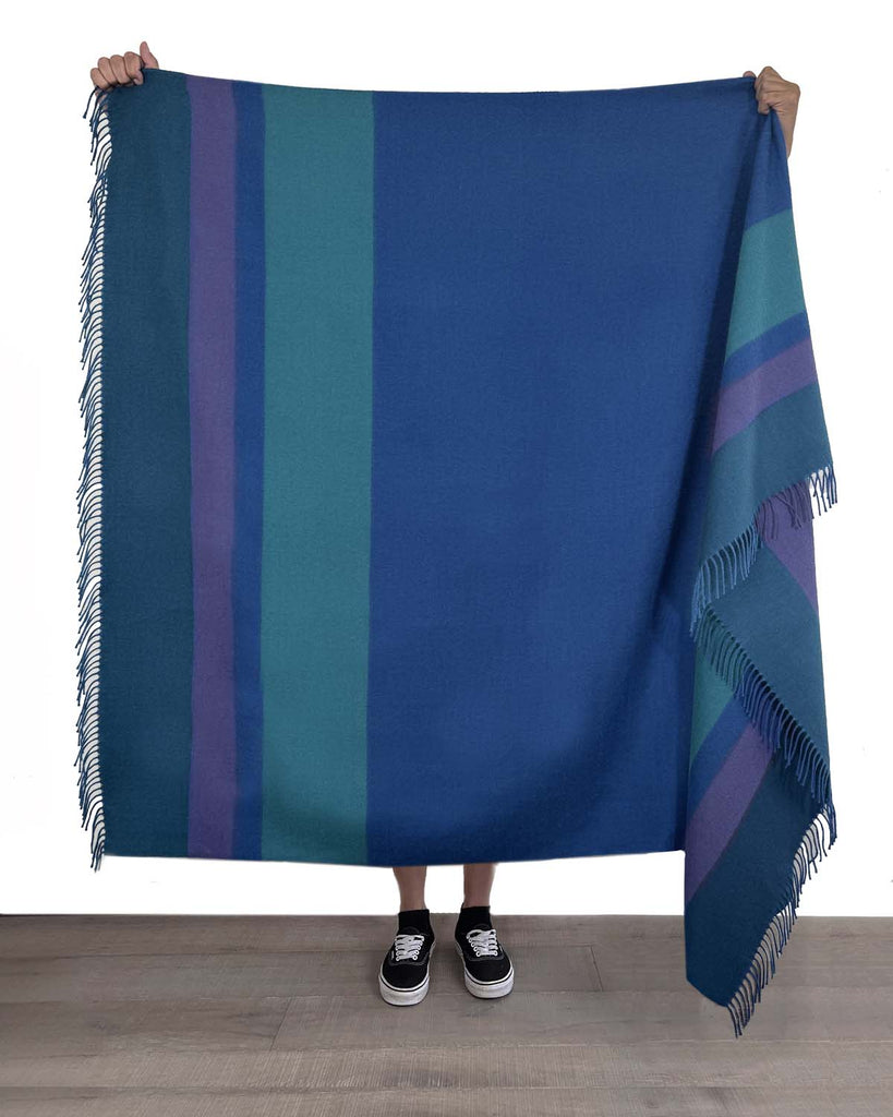 NEW! 100% Baby Alpaca Throw - Adriatic by Shupaca