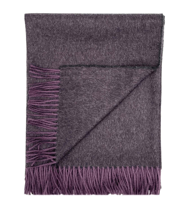 NEW! 100% Baby Alpaca Throw - Elderberry by Shupaca