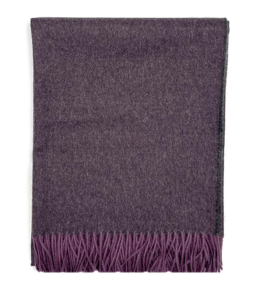NEW! 100% Baby Alpaca Throw - Elderberry by Shupaca