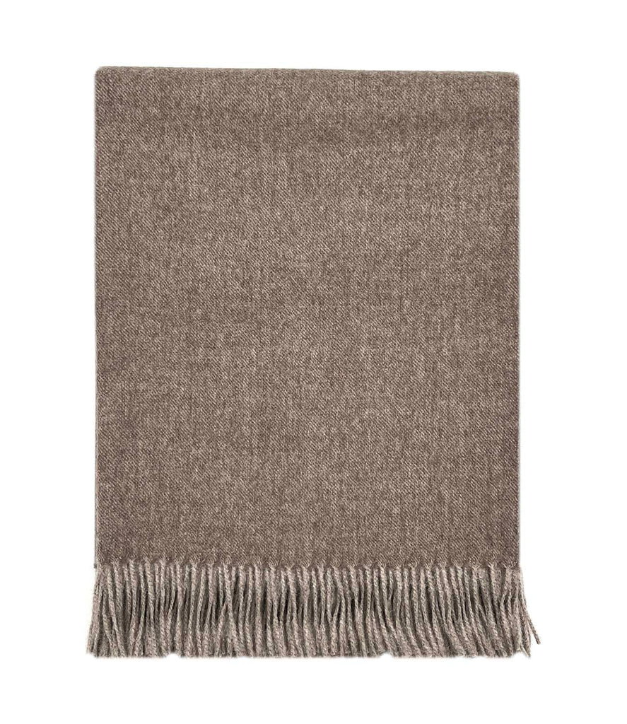 NEW! 100% Baby Alpaca Throw - Hazelnut by Shupaca