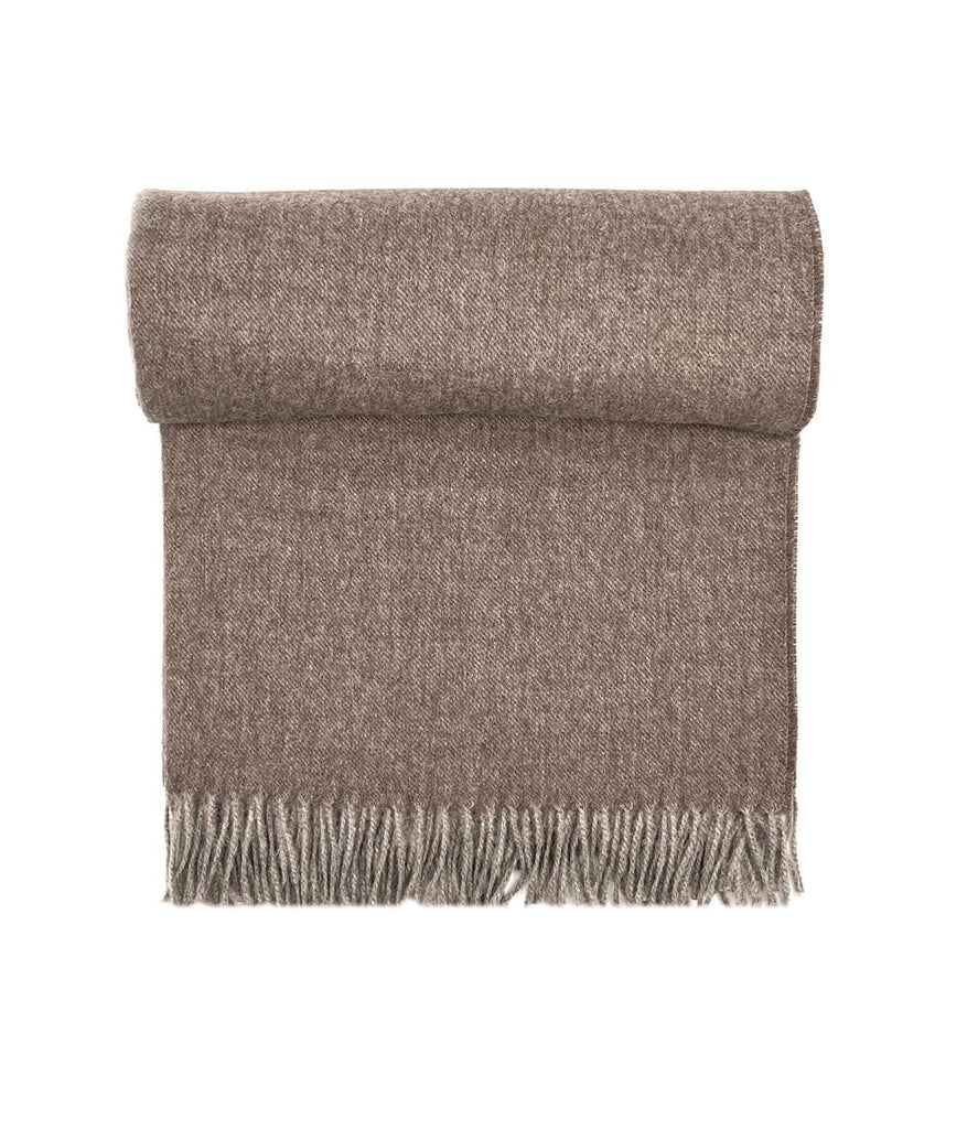 NEW! 100% Baby Alpaca Throw - Hazelnut by Shupaca