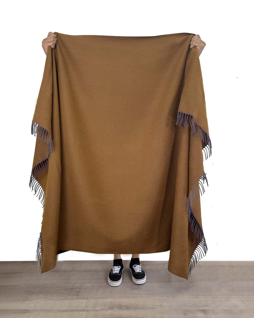 NEW! 100% Baby Alpaca Throw - Tapenade by Shupaca