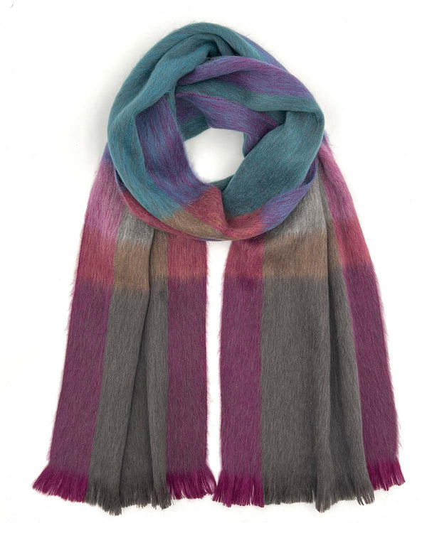 NEW! Alpaca Plaid Scarf - Kaleidoscope by Shupaca