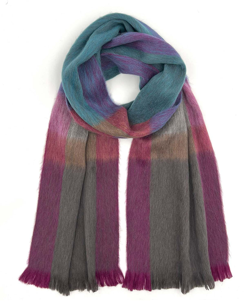 NEW! Alpaca Plaid Scarf - Kaleidoscope by Shupaca