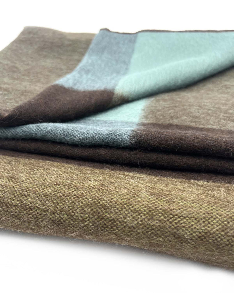 NEW! Alpaca Throw Blanket - Mosswood by Shupaca