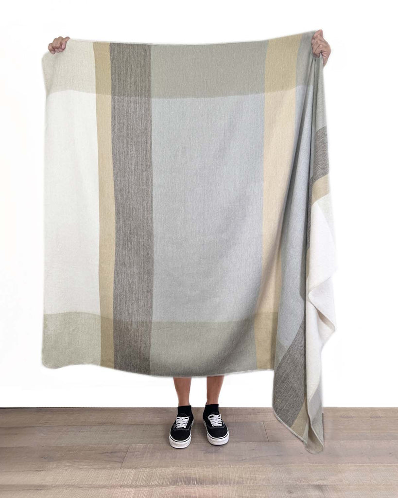 NEW! Alpaca Throw Blanket - Salt Flat by Shupaca