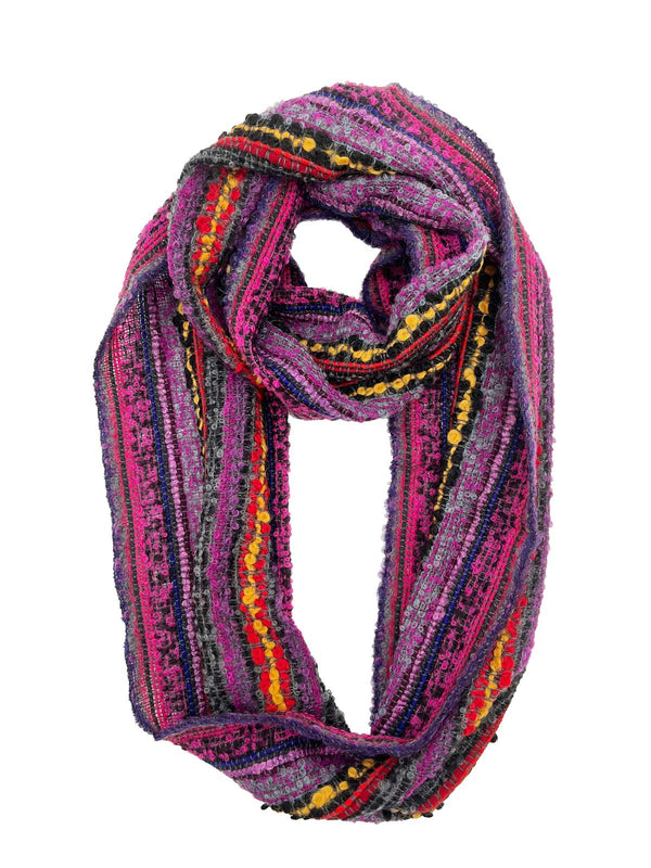 NEW! Infinity Alpaca Scarf - Boucle - Berry by Shupaca