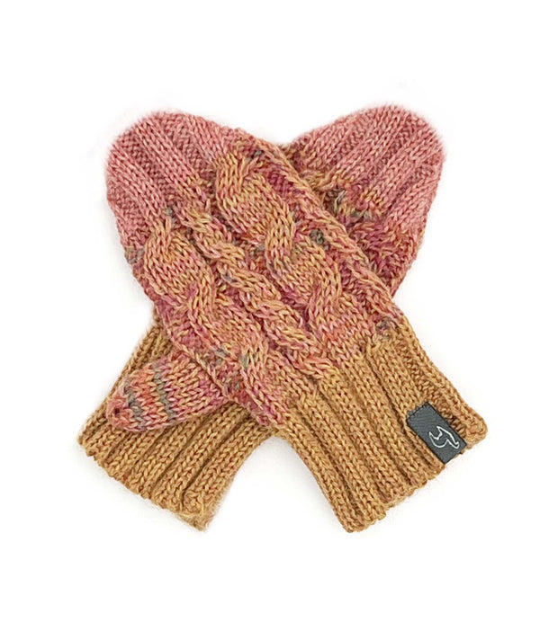 NEW! Kid's Alpaca Gloves - Braided - Sunny Swirl by Shupaca