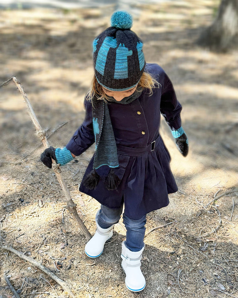 NEW! Kid's Alpaca Gloves - Pacas - Aqua Paca by Shupaca