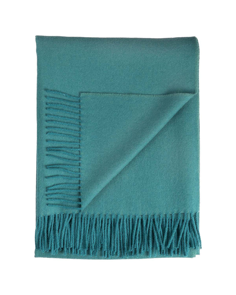 100% Baby Alpaca Throw - Jade by Shupaca