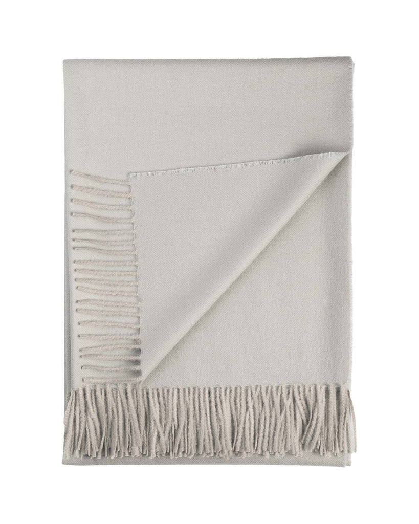 100% Baby Alpaca Throw - London Fog by Shupaca