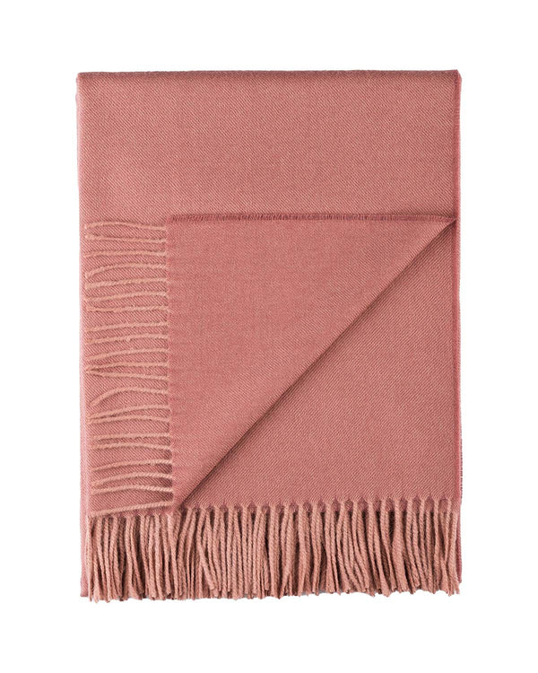 100% Baby Alpaca Throw - Persimmon by Shupaca