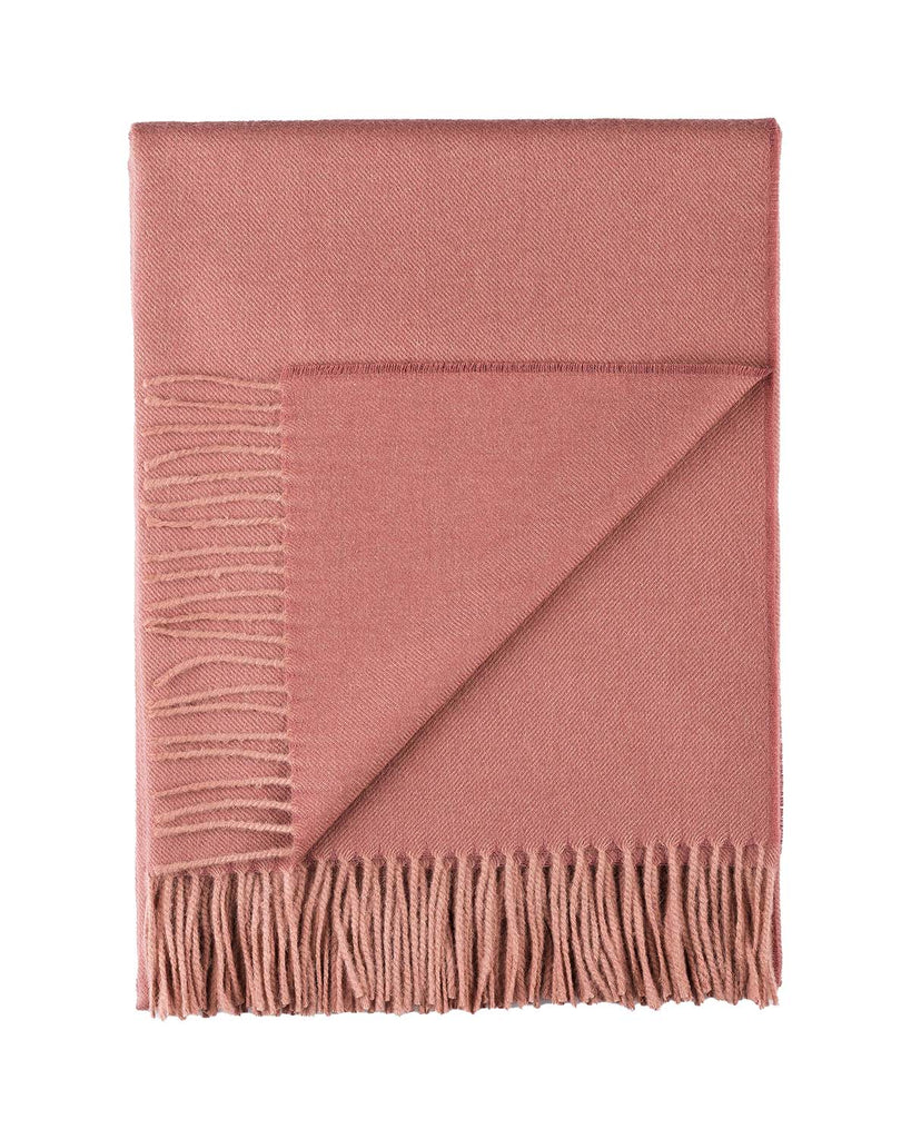 100% Baby Alpaca Throw - Persimmon by Shupaca