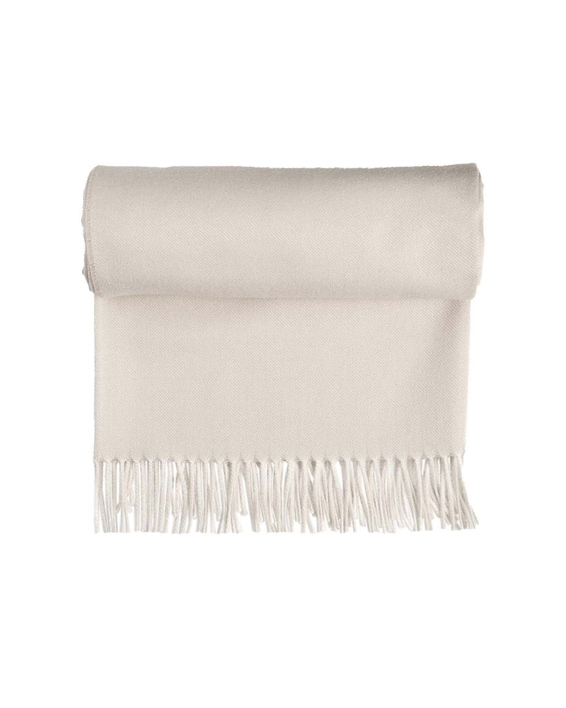 100% Baby Alpaca Throw - Porcelain by Shupaca