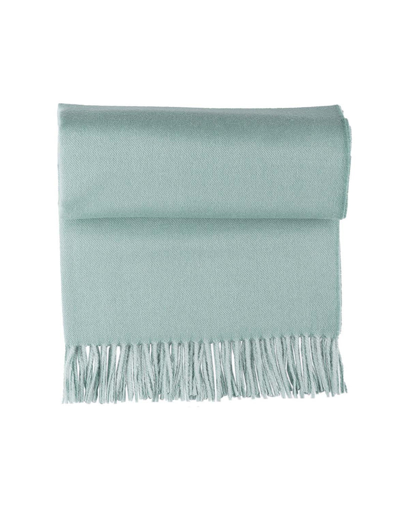 100% Baby Alpaca Throw - Sea Glass by Shupaca