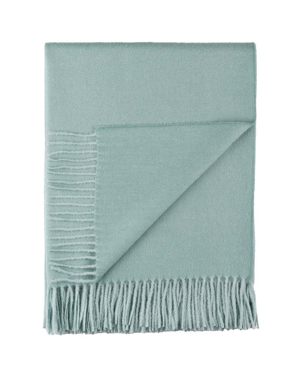 100% Baby Alpaca Throw - Sea Glass by Shupaca