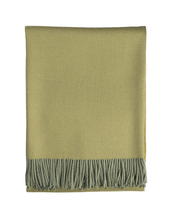 100% Baby Alpaca Throw - Tea Leaf by Shupaca