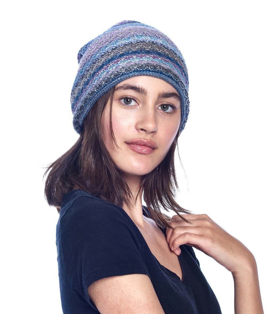 Alpaca Beanie Hat - Printed - Berry by Shupaca