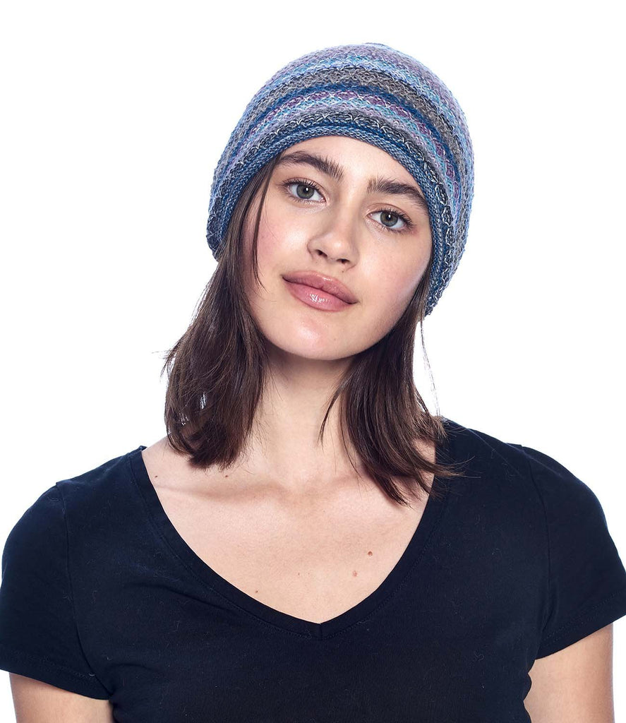 Alpaca Beanie Hat - Printed - Berry by Shupaca