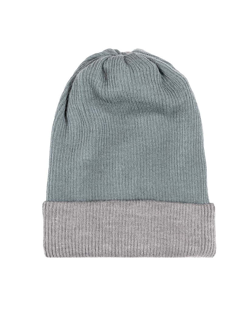 Alpaca Beanie - Reversible Ribbed - Cielo by Shupaca