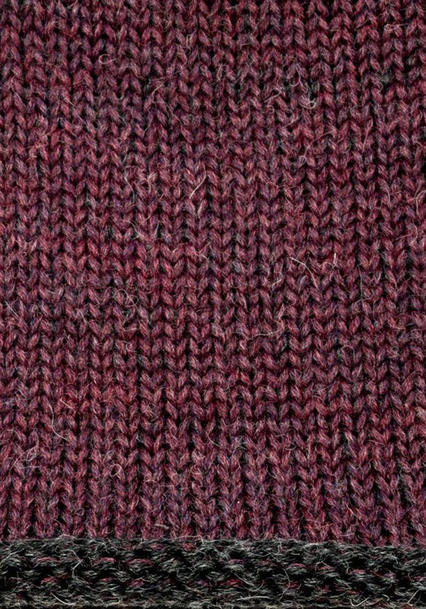 Alpaca Beanie - Rustic - Sangria by Shupaca