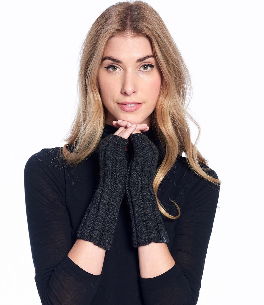 Alpaca Gloves - Accordion - Carbon by Shupaca