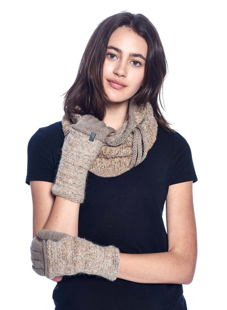 Alpaca Gloves - Caraveli Full - Camel by Shupaca