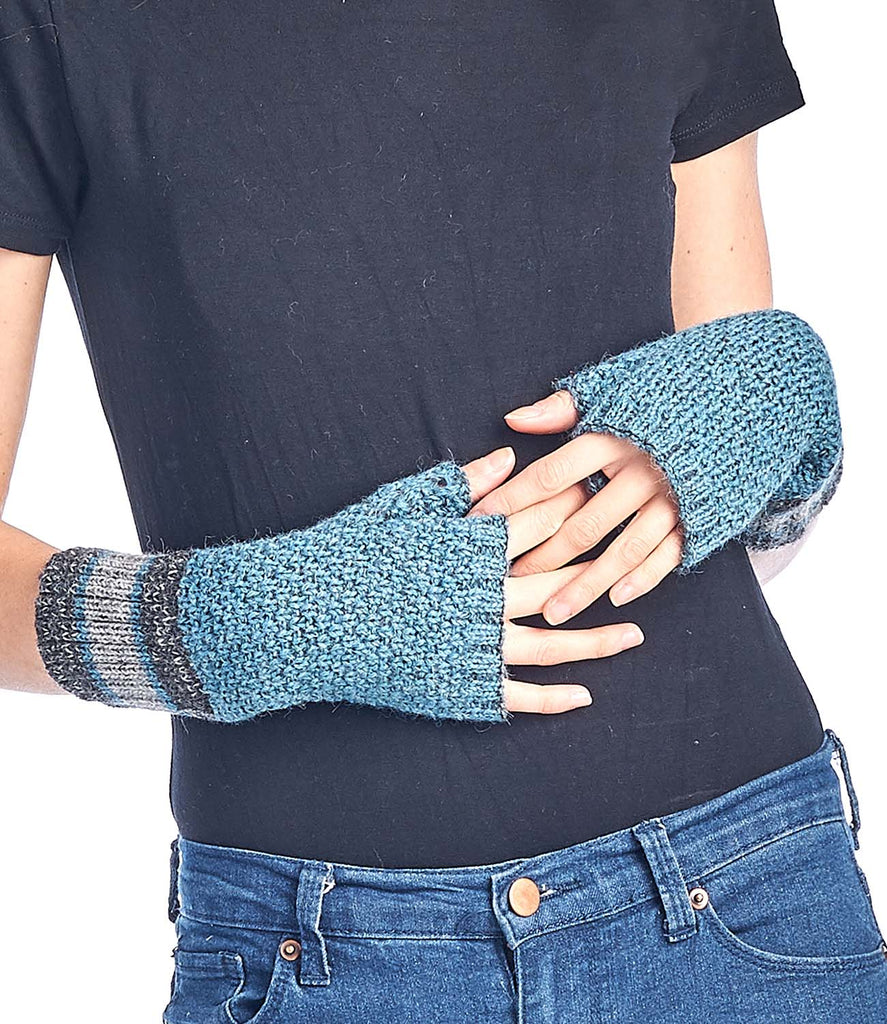 Alpaca Gloves - Carrera - Teal by Shupaca