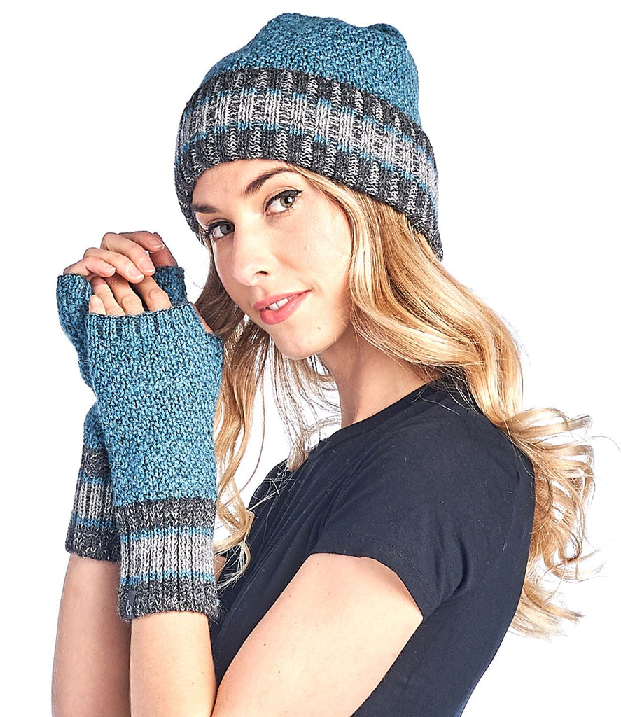 Alpaca Gloves - Carrera - Teal by Shupaca