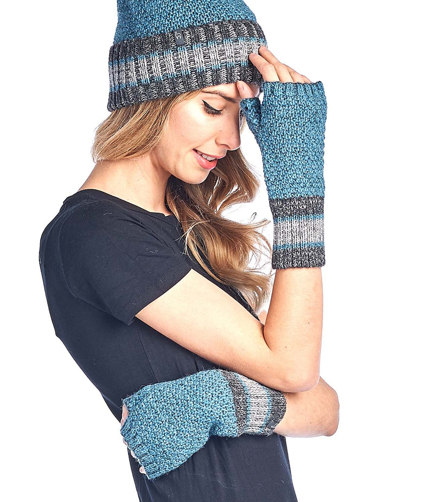 Alpaca Gloves - Carrera - Teal by Shupaca