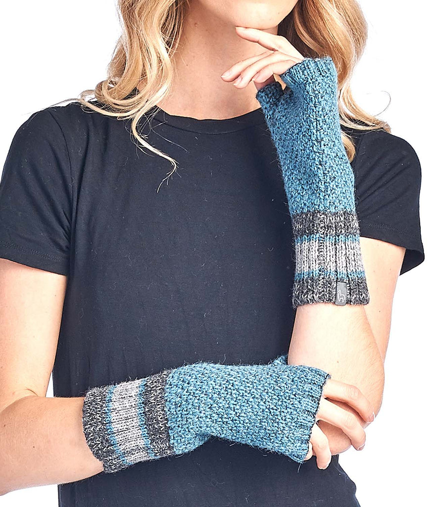 Alpaca Gloves - Carrera - Teal by Shupaca