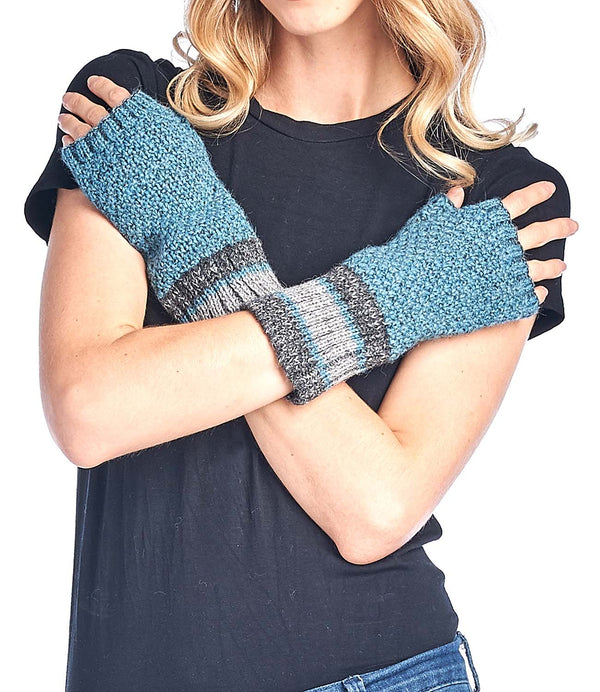 Alpaca Gloves - Carrera - Teal by Shupaca