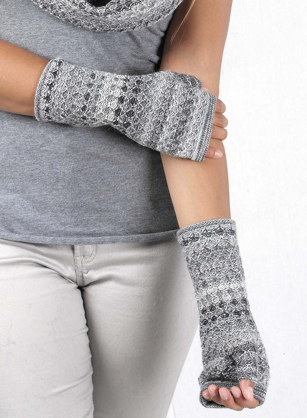 Alpaca Gloves - Printed - Monochrome by Shupaca