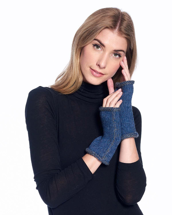 Alpaca Gloves - Rustic - Royal by Shupaca