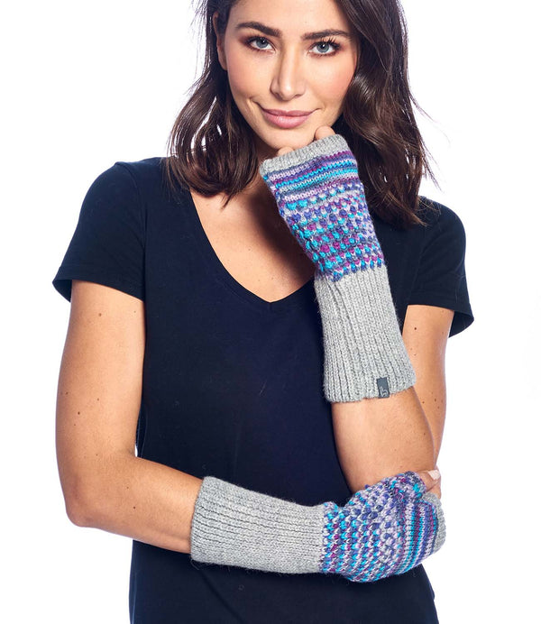 Alpaca Gloves - Speckle - Berry by Shupaca