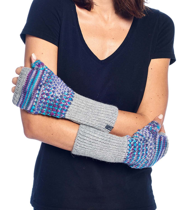 Alpaca Gloves - Speckle - Berry by Shupaca