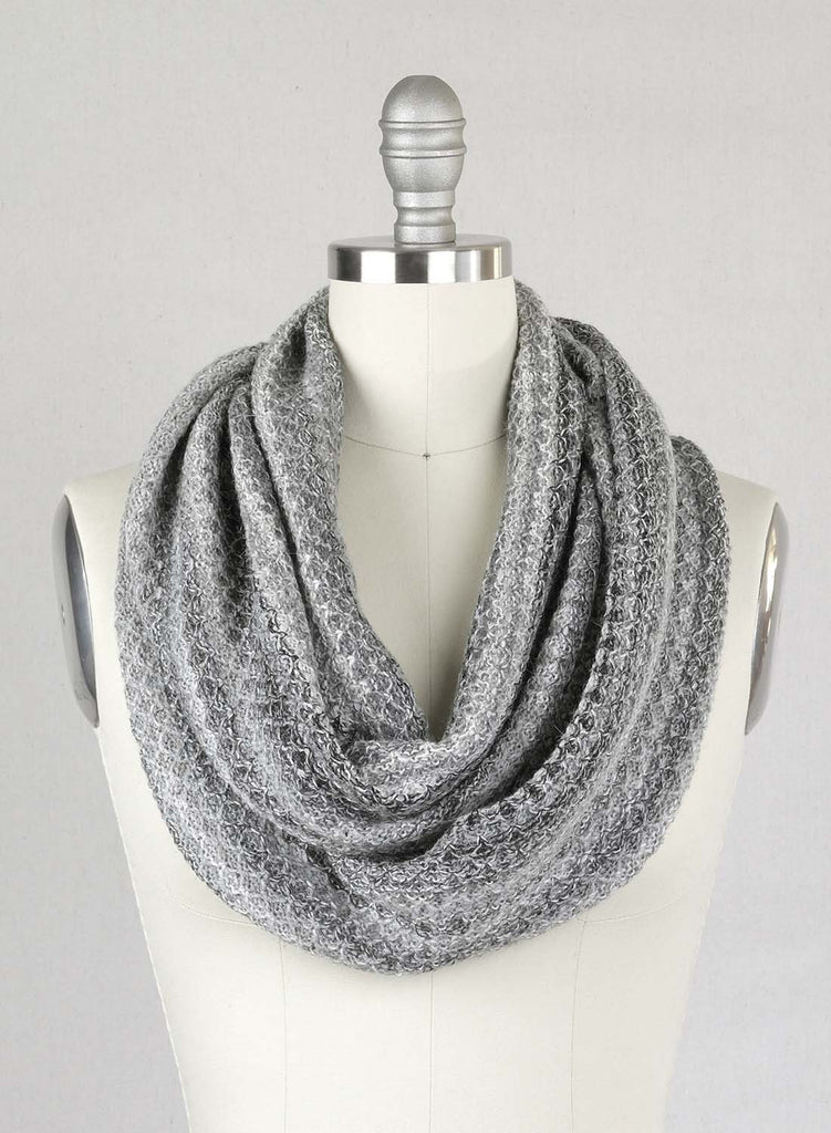 Alpaca Infinity Scarf - Printed - Monochrome by Shupaca