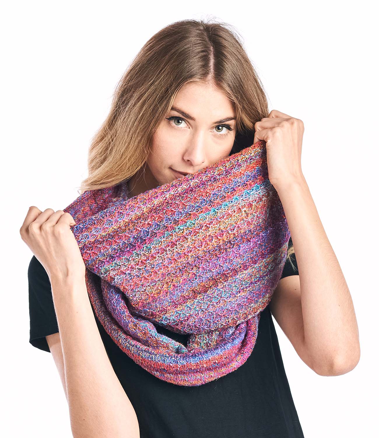 Alpaca Infinity Scarf - Printed - Mosaic by Shupaca