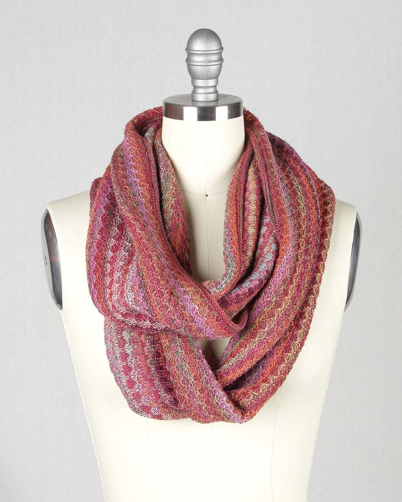 Alpaca Infinity Scarf - Printed - Saffron by Shupaca