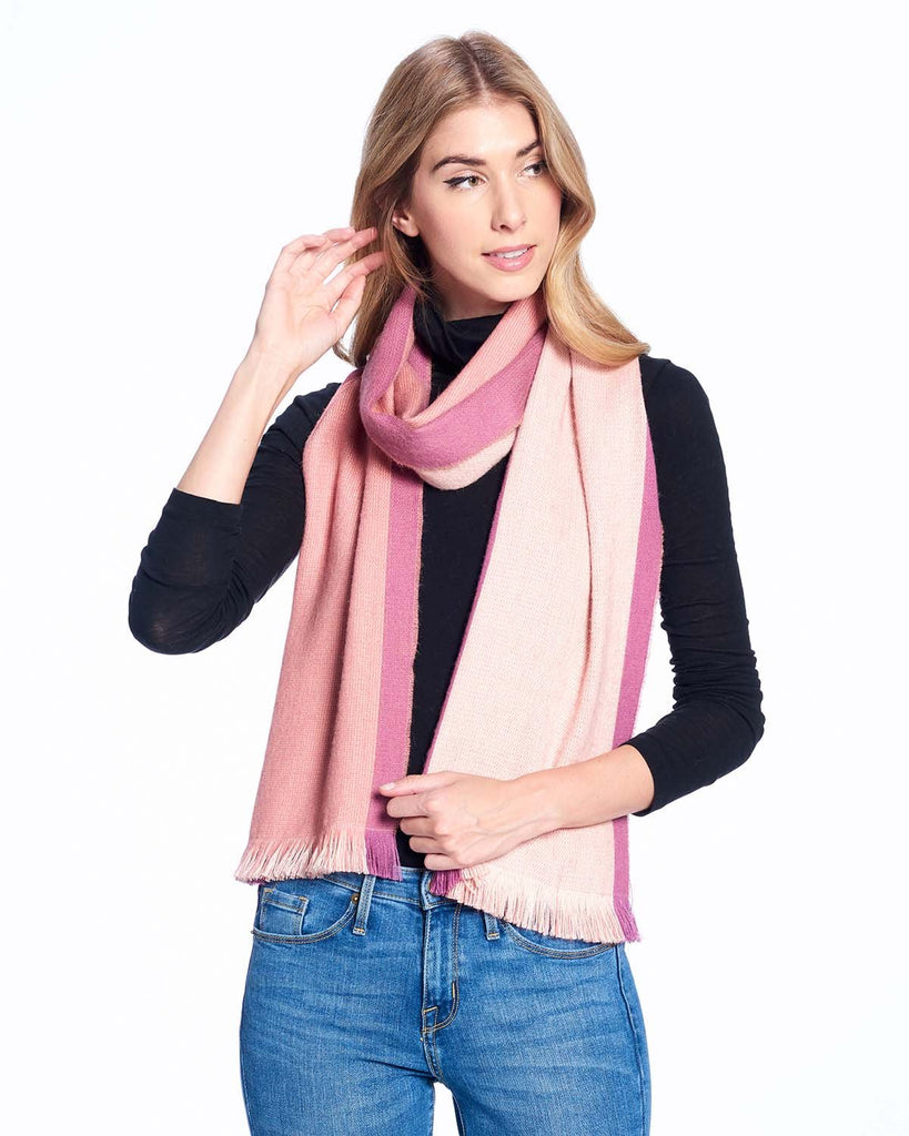 Alpaca Scarf Reversible - Ash Rose by Shupaca