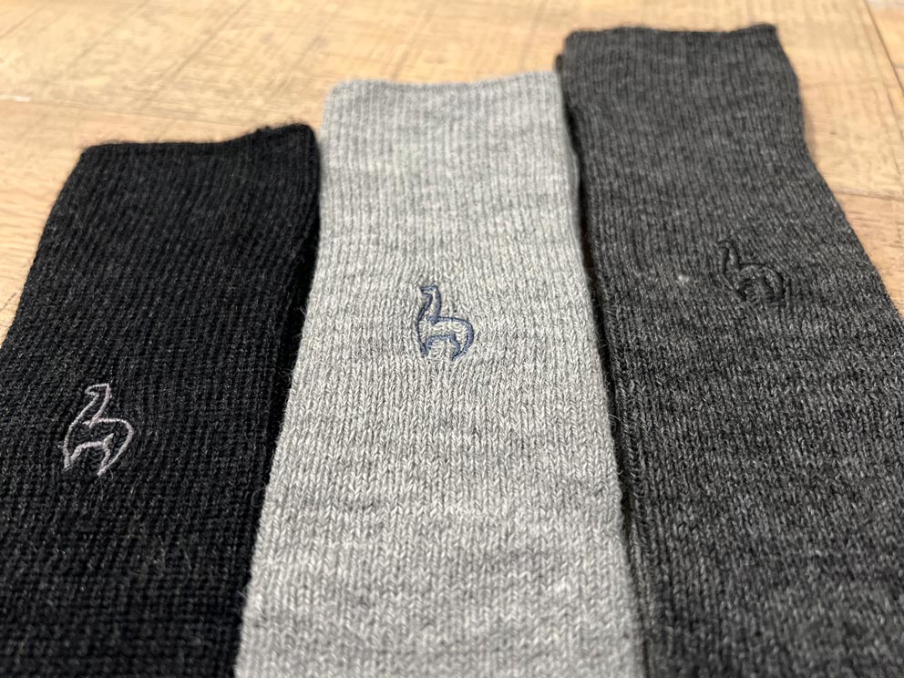 Alpaca Socks - Business - Charcoal by Shupaca