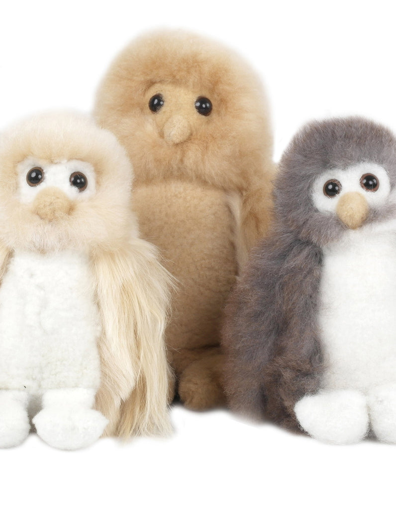 Alpaca Stuffed Animal - Owl 10" by Shupaca