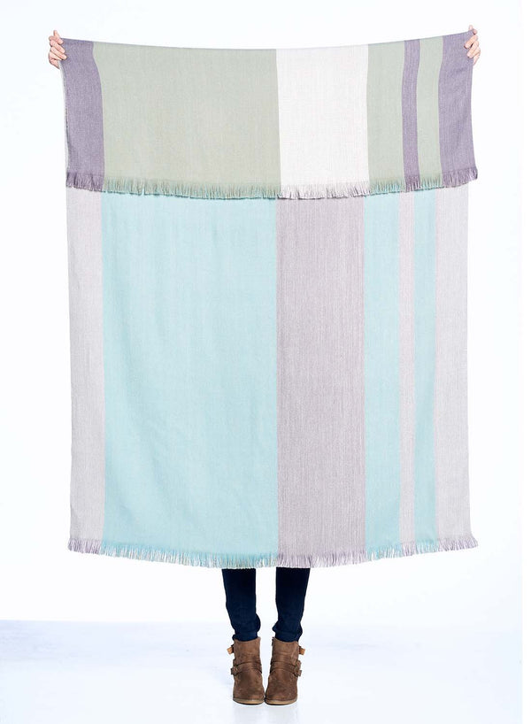Best Alpaca Throw Blanket Reversible - Ether by Shupaca