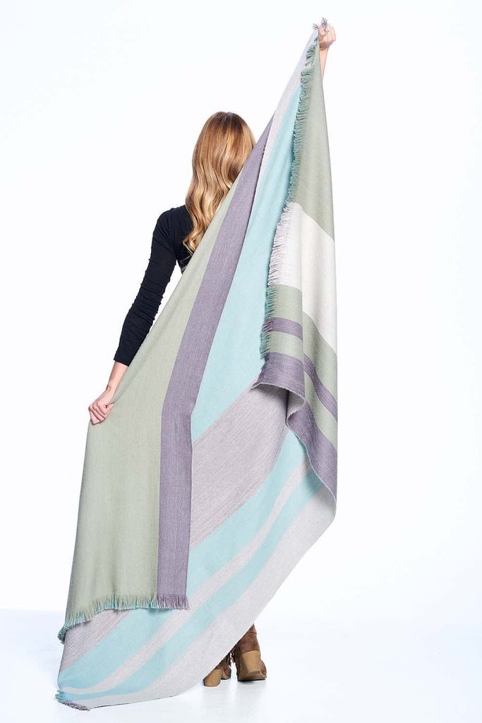 Best Alpaca Throw Blanket Reversible - Ether by Shupaca