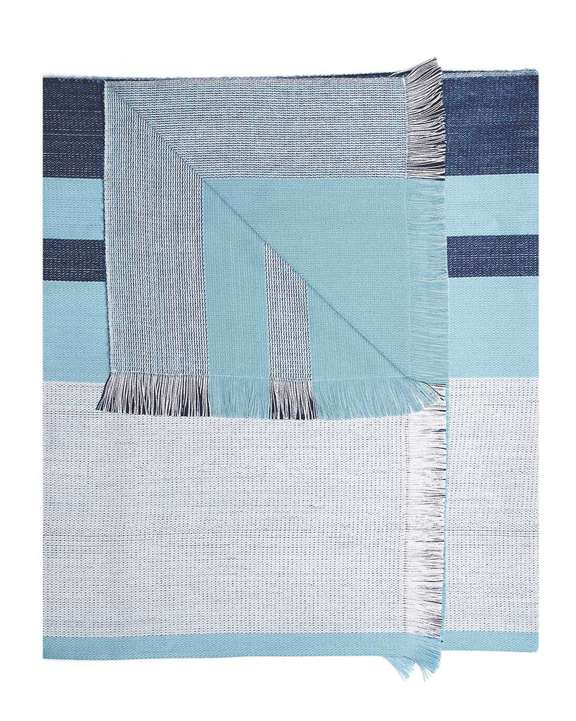 Best Reversible Alpaca Throw Blanket - Cool Agave by Shupaca