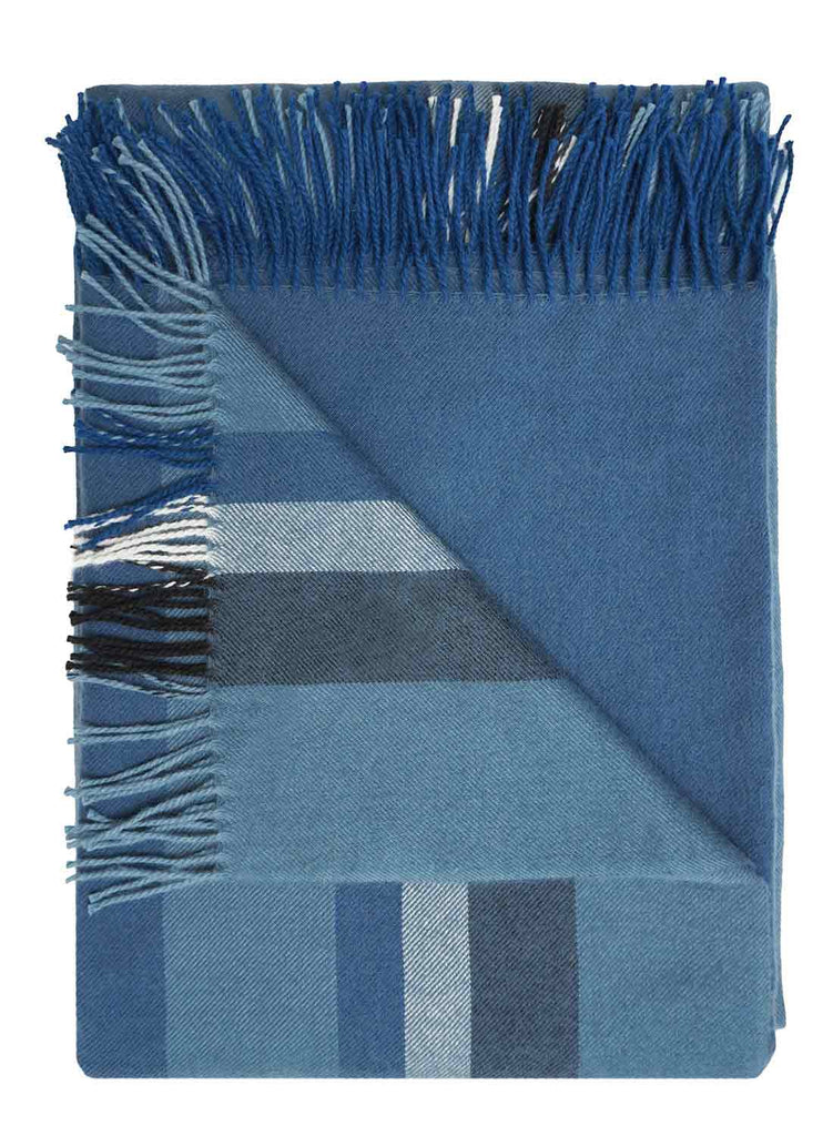 NEW! 100% Baby Alpaca Throw - Blue Lagoon by Shupaca