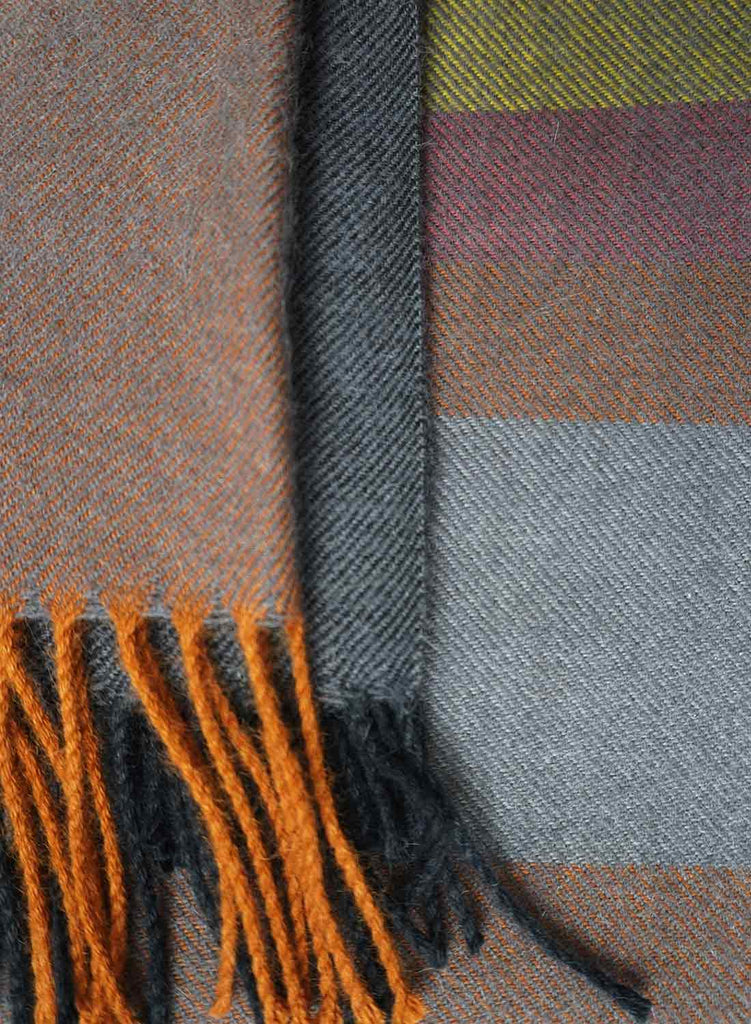 NEW! 100% Baby Alpaca Throw - Copper Mine by Shupaca