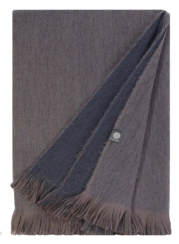 NEW! Alpaca Double Sided Throw - Toffee Breeze by Shupaca