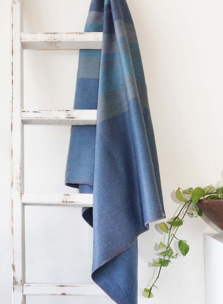 NEW! Alpaca Throw Blanket - Tide Water by Shupaca